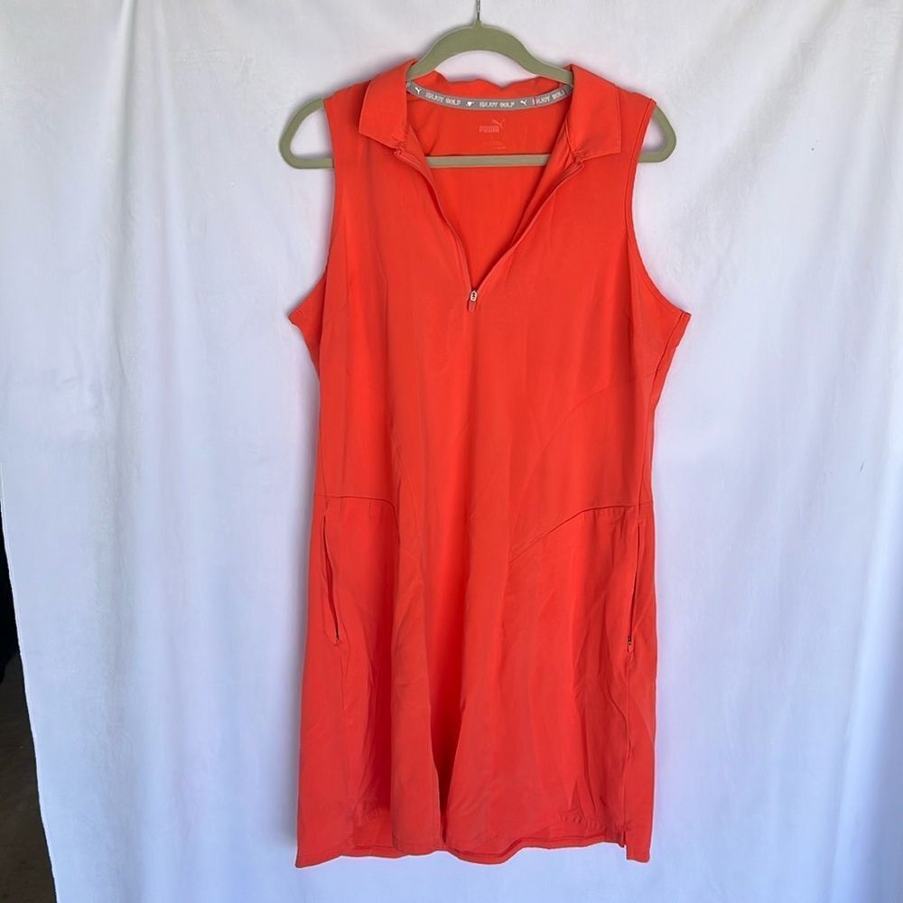 Puma Orange Sleeveless Dress
